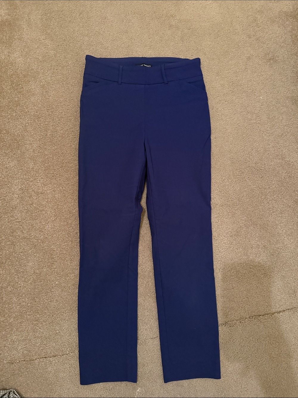 Hilary Radley Royal Blue Straight Leg Ponte Pants